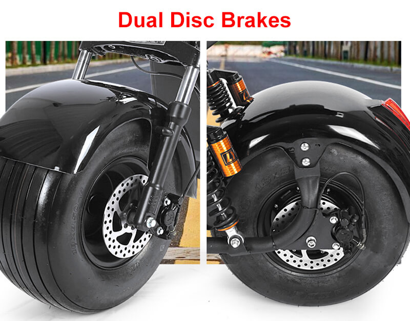 WKC3-3 Customized Design Two Batteries Electric Scooter 1500w Fat Tire Electric Scooter 3 wheels 