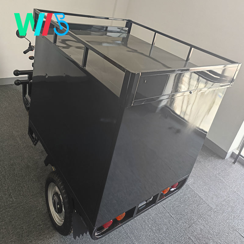 Wholesale Factory Direct EEC Three wheel electric courier truck with cargo shelf Cargo Tricycle