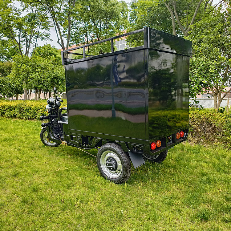 Wholesale Factory Direct Eec Three Wheel Electric Courier Truck with Cargo Shelf Cargo Tricycle