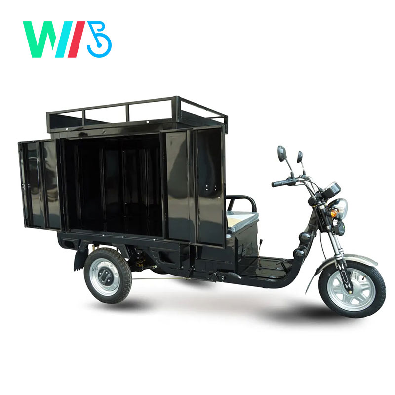 Wholesale Factory Direct EEC Three wheel electric courier truck with cargo shelf Cargo Tricycle
