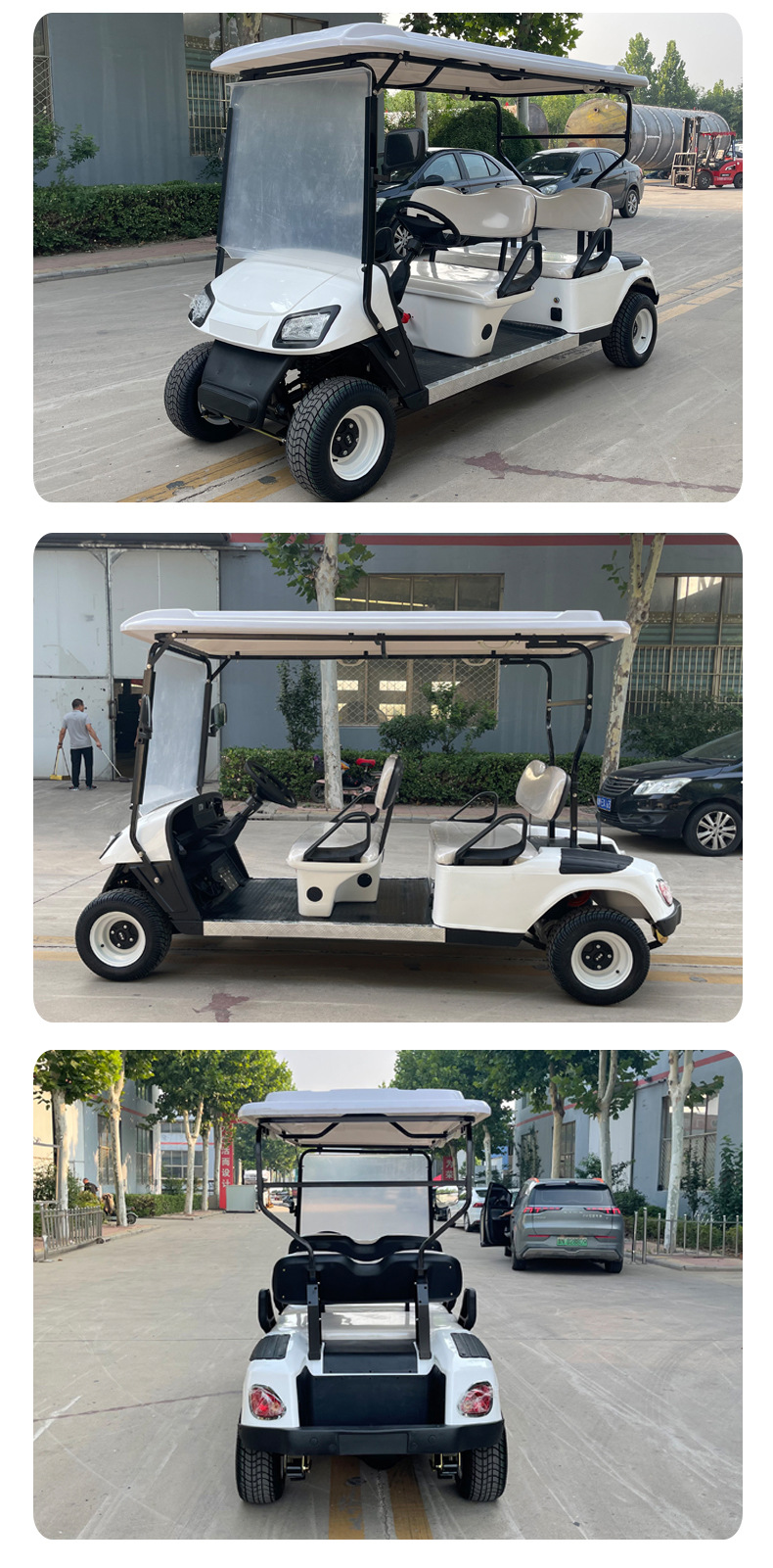 2/4/6/10/12/14 Seats Electric Sightseeing Car / Electric Shuttle Bus Electric Tourist Cart