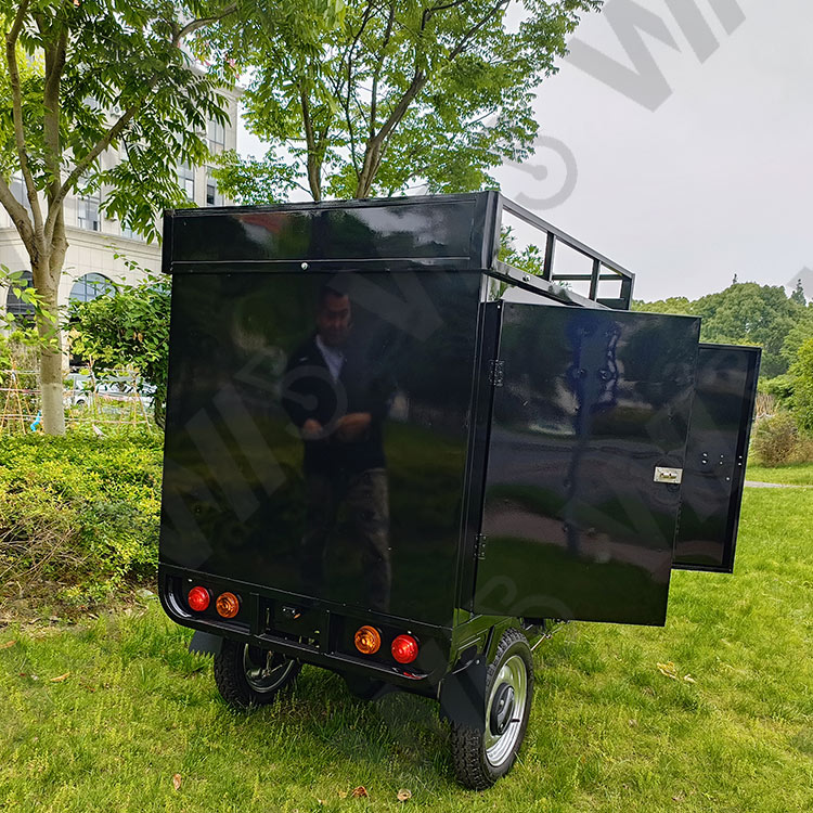 Wholesale Factory Direct Eec Three Wheel Electric Courier Truck with Cargo Shelf Cargo Tricycle