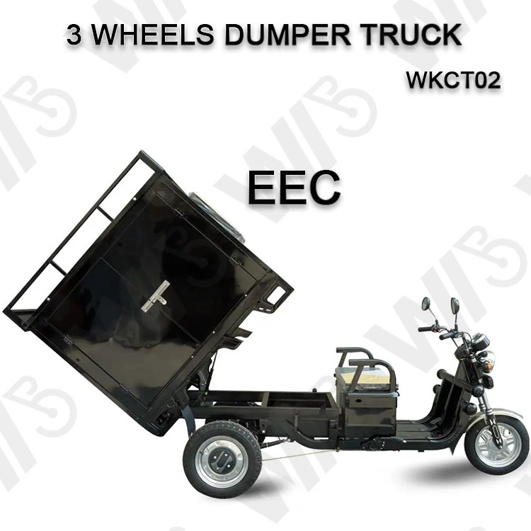 Wholesale Factory Direct Eec Three Wheel Electric Courier Truck with Cargo Shelf Cargo Tricycle