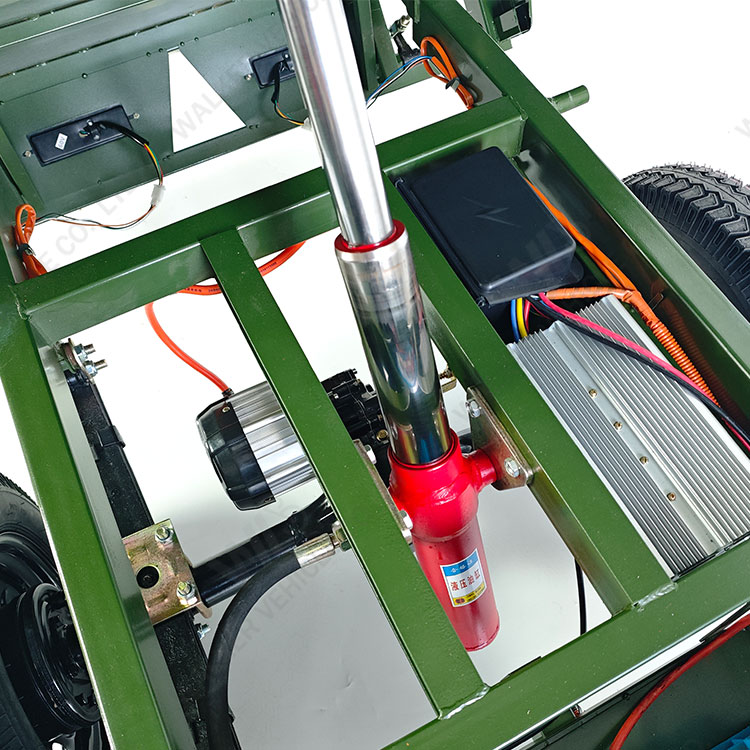 Electric Tricycles 3-Wheel Electric Cargo Bike with Automatic Lifting Hydraulic Rod Front Disc + Rear Drum Brake