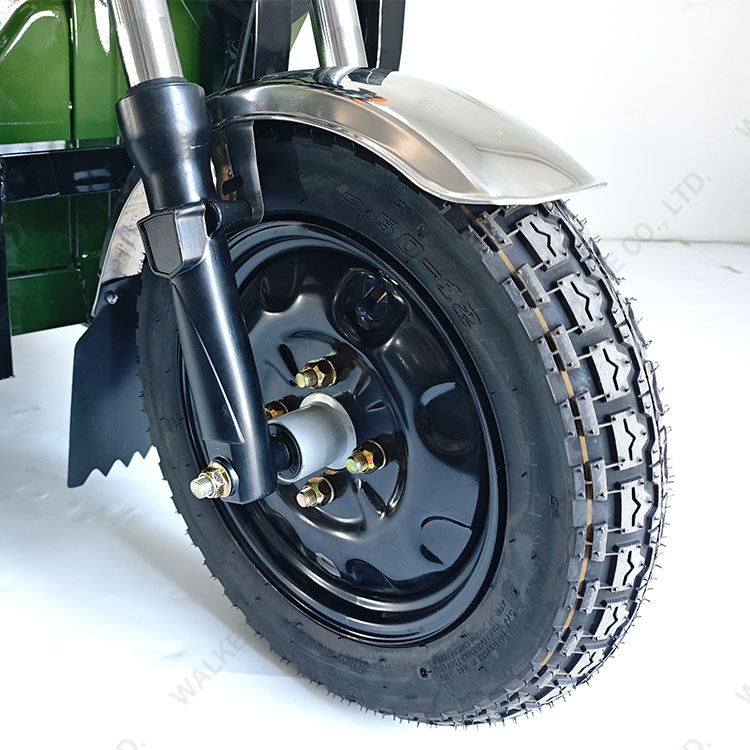 Electric Tricycles 3-Wheel Electric Cargo Bike with Automatic Lifting Hydraulic Rod Front Disc + Rear Drum Brake
