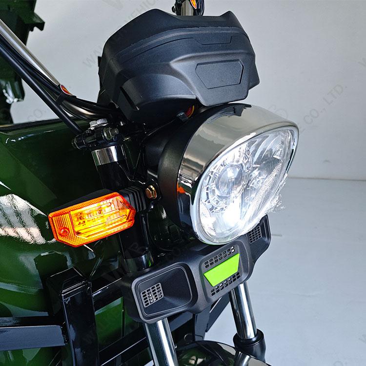 Electric Tricycles 3-Wheel Electric Cargo Bike with Automatic Lifting Hydraulic Rod Front Disc + Rear Drum Brake