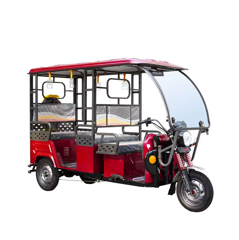 New Style Passenger Electric Tricycle For Adult Long Distance 100KM 800W Power Fat Tire Passenger Electric Tricycle Cargo