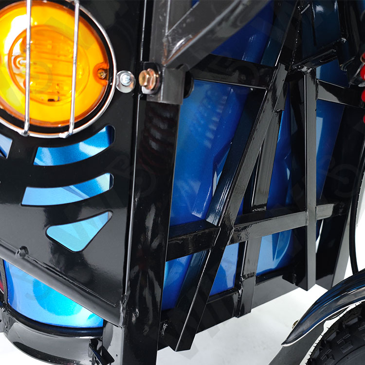New Style Passenger Electric Tricycle For Adult Long Distance 100KM 800W Power Fat Tire Passenger Electric Tricycle Cargo