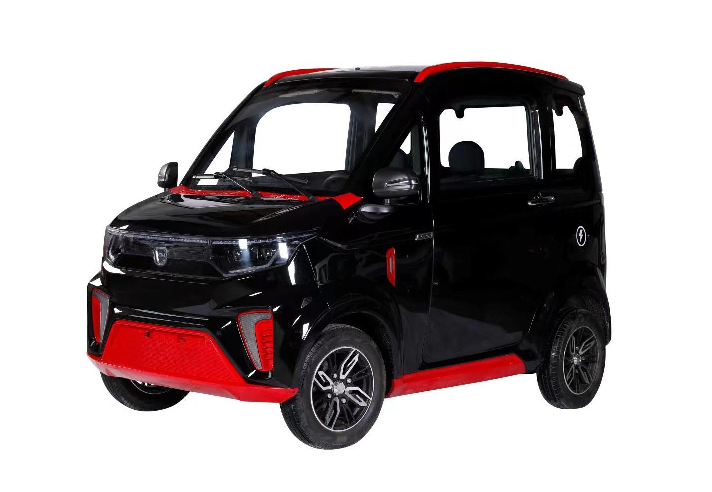 Senior People Use Low Speed Electric Car