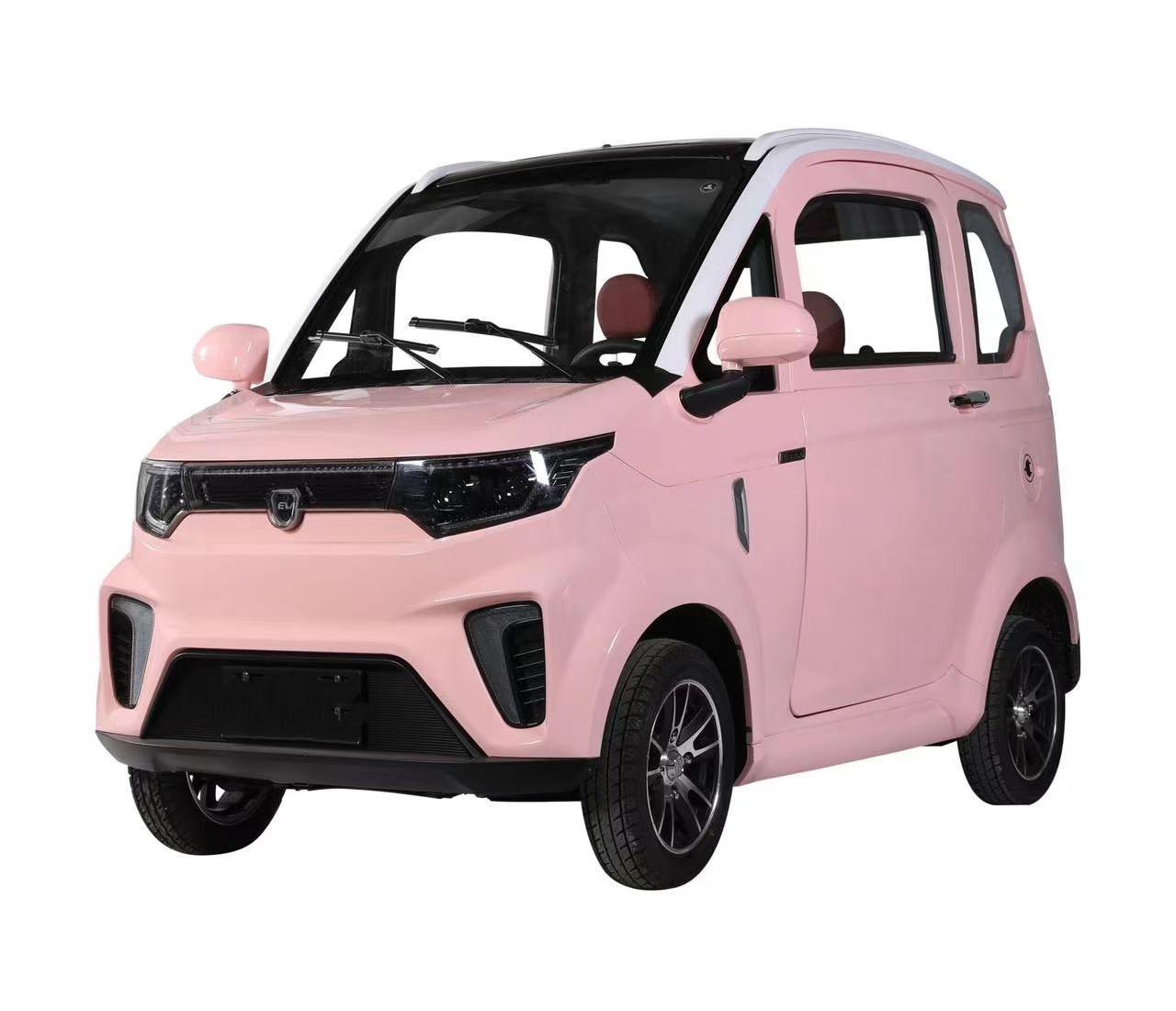 Senior People Use Low Speed Electric Car