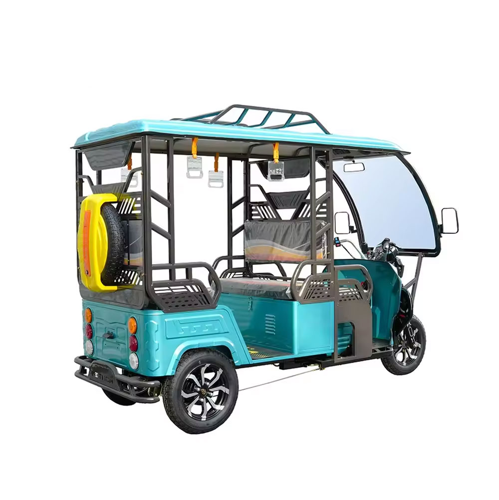 New Style Passenger Electric Tricycle For Adult Long Distance 100KM 800W Power Fat Tire Passenger Electric Tricycle Cargo