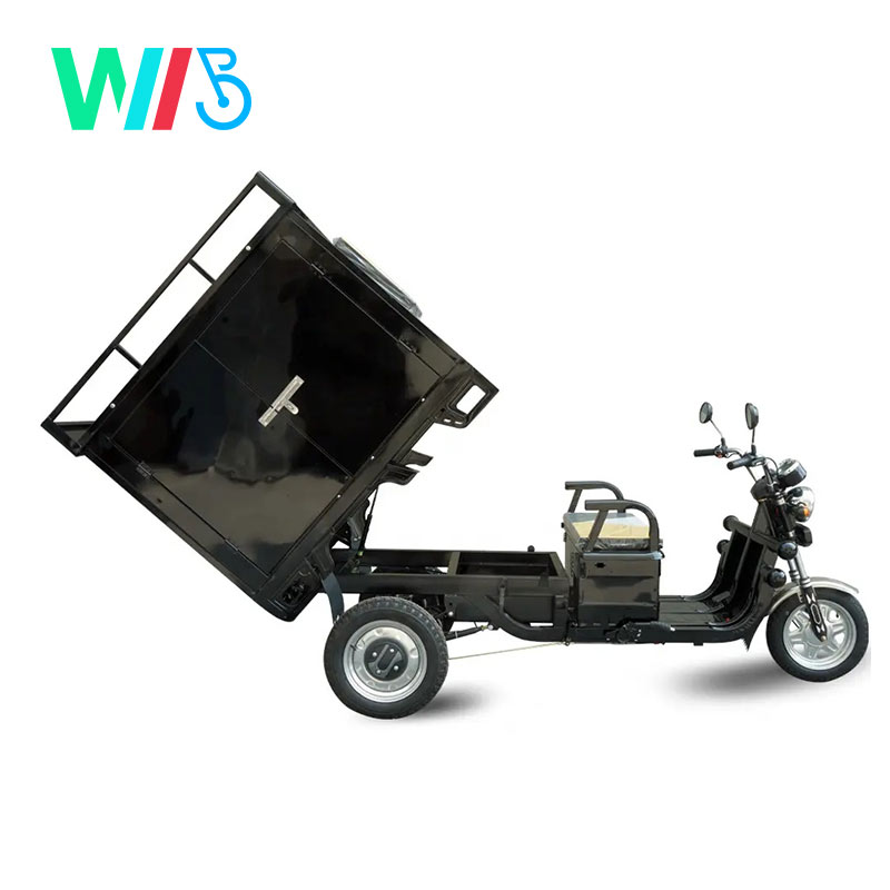 Wholesale Factory Direct EEC Three wheel electric courier truck with cargo shelf Cargo Tricycle