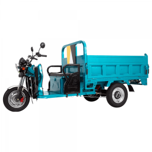 Electric Tricycles 3-Wheel Electric Cargo Bike with Automatic Lifting Hydraulic Rod Front Disc + Rear Drum Brake
