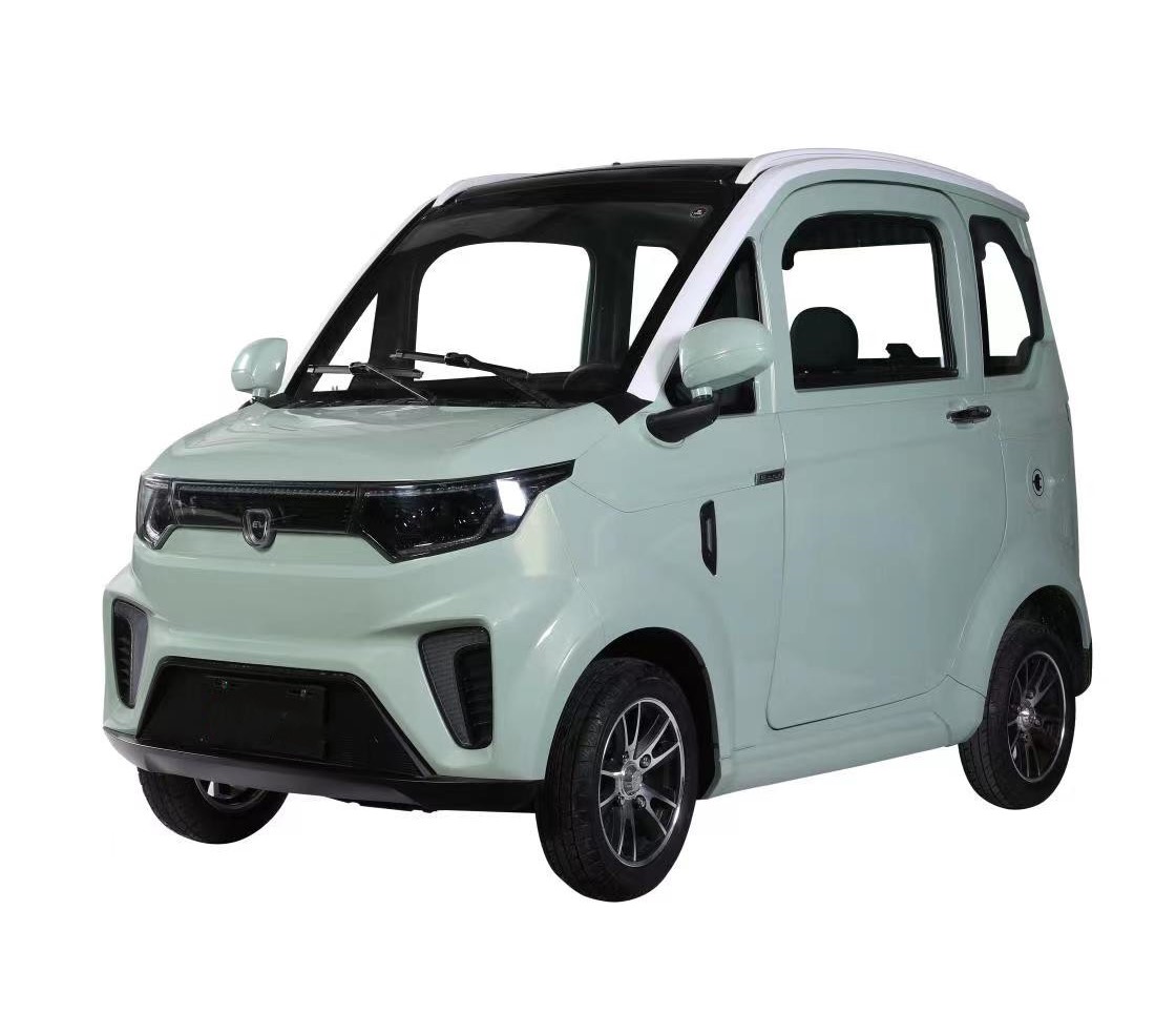 Senior People Use Low Speed Electric Car